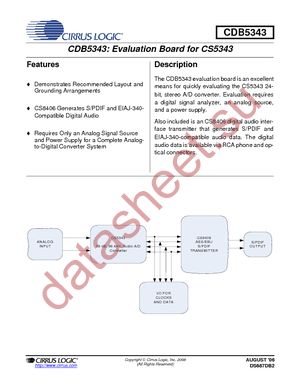 CDB5343 datasheet  